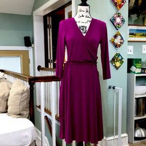 Purple jersey dress